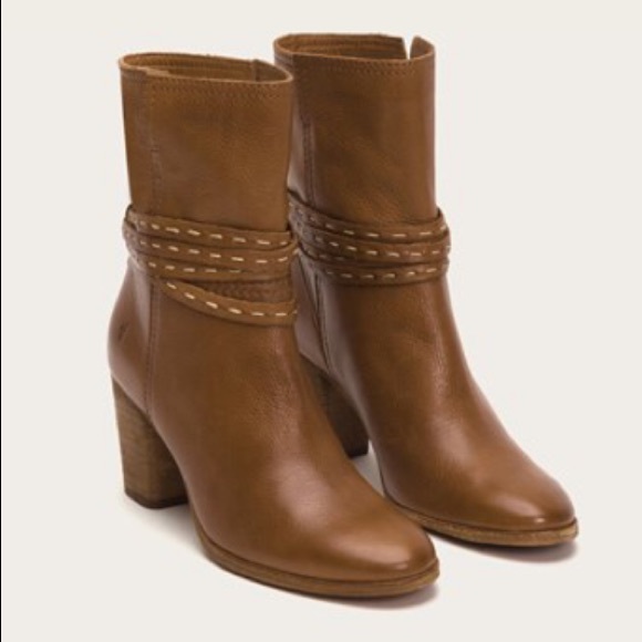 NWOT Frye Naomi Pickstitch Mid Boots - Picture 2 of 5